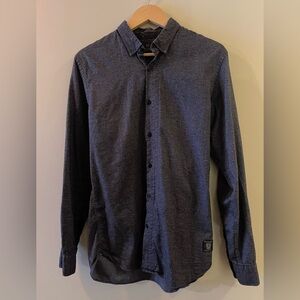 Scotch & Soda Dark Blue Casual Button-Down Shirt